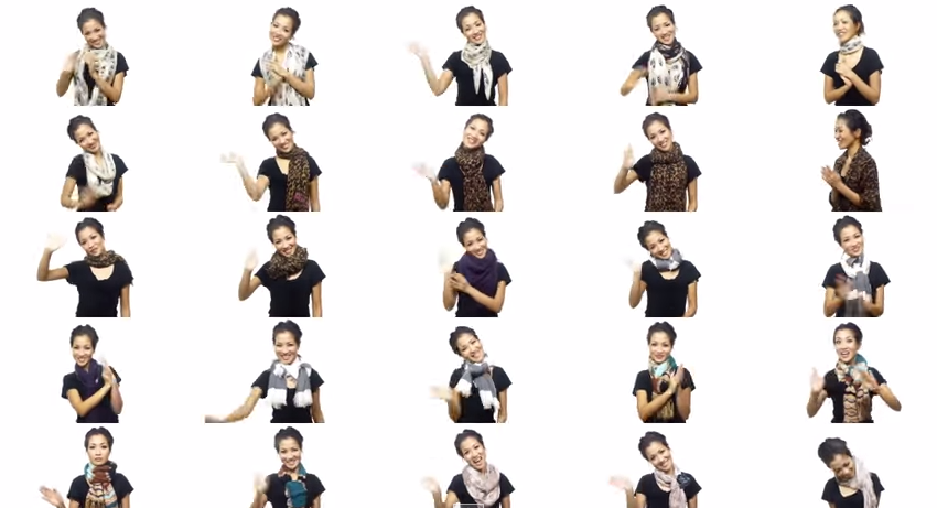 5 modi per indossare una sciarpa o un foulard | Foto e video tutorial