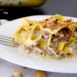 Lasagne di zucchine al ragù