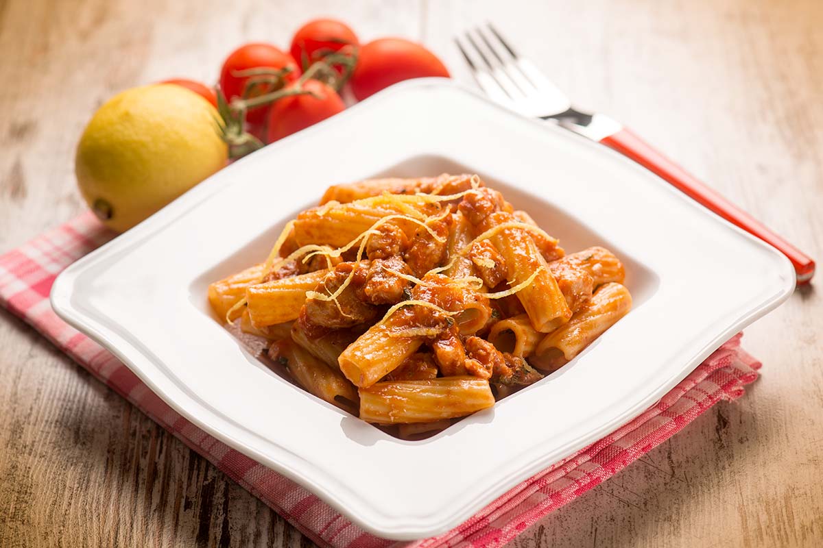 Tortiglioni con pesce spada