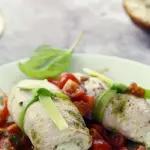 Tacchino arrosto con pesto e bufala